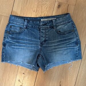 DKNY Women's Faded Blue Jean Shorts
